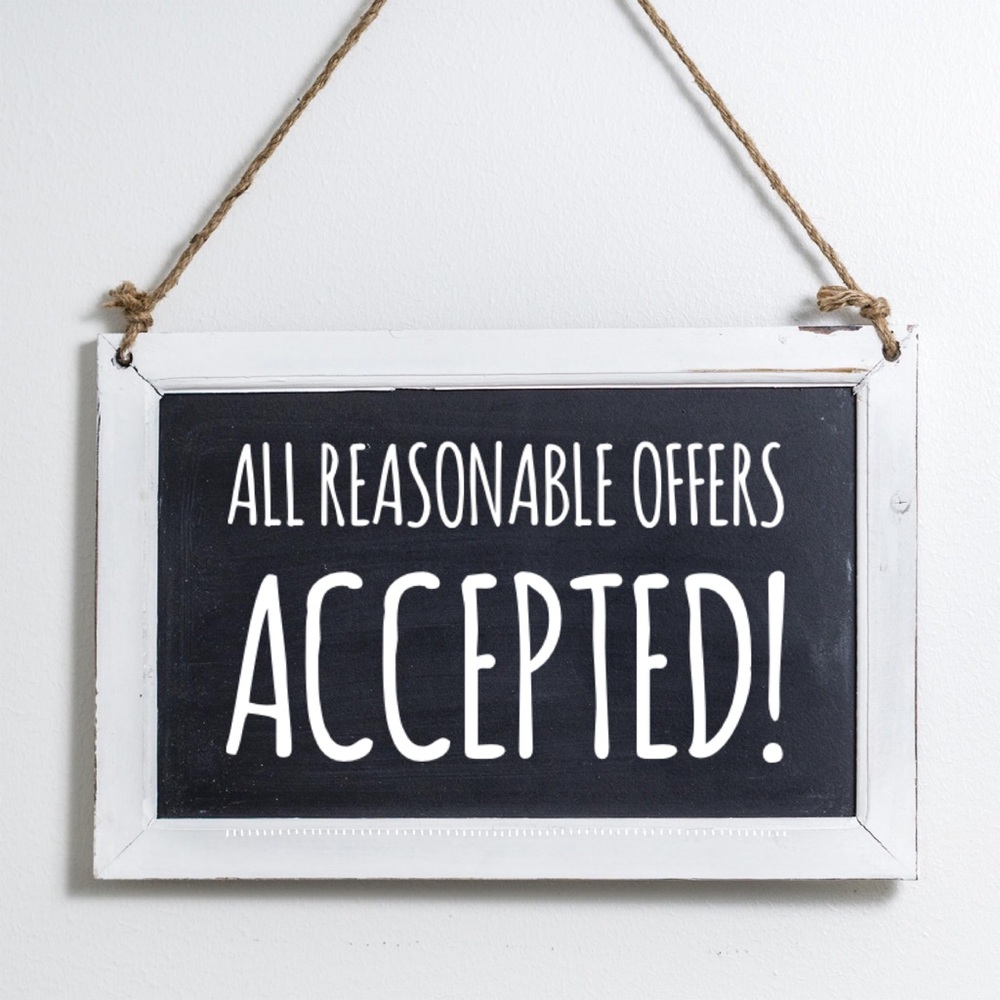 All reasonable offers will be accepted!